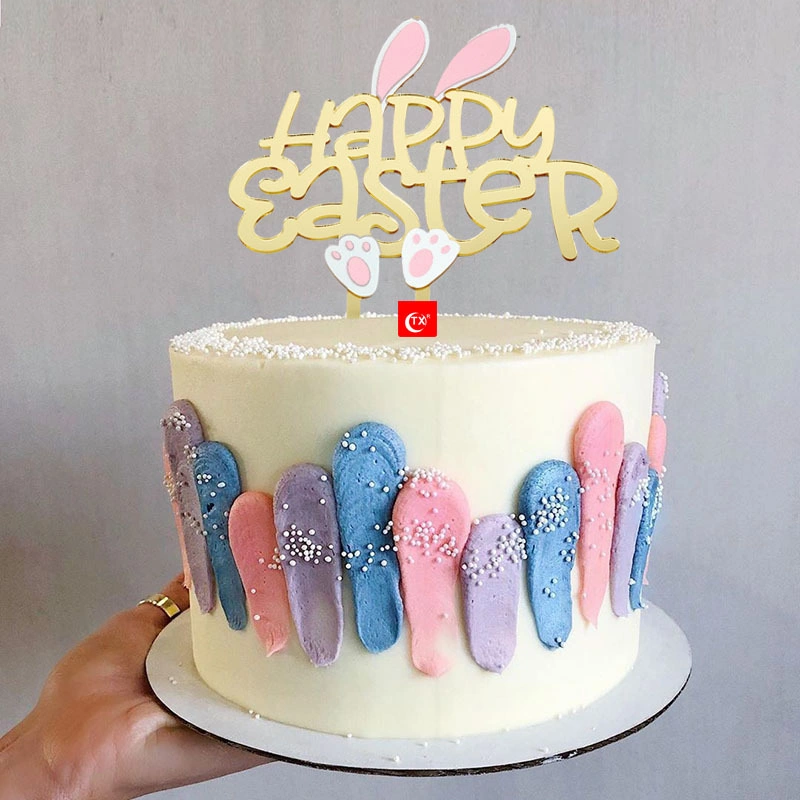 Happer Easter Decoration Cake Topper