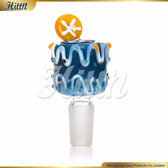 Einzigartiges Design Smoke Shop 14 mm Außengelenk Glasschale Kuchen Glasschale Raucherzubehör