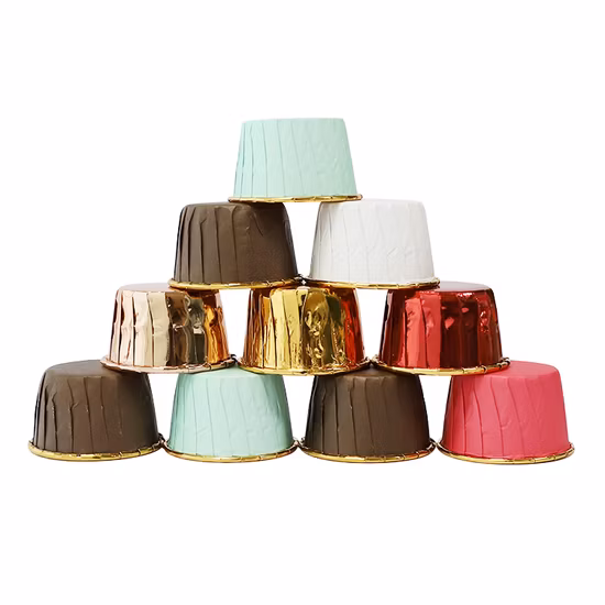 Amazon Hot Sale Silikon-Backform für Cupcakes, 24 Stück, Moldes PARA Cupcakes, antihaftbeschichtet, lebensmittelecht, Cupcake-Förmchen, Muffinformen